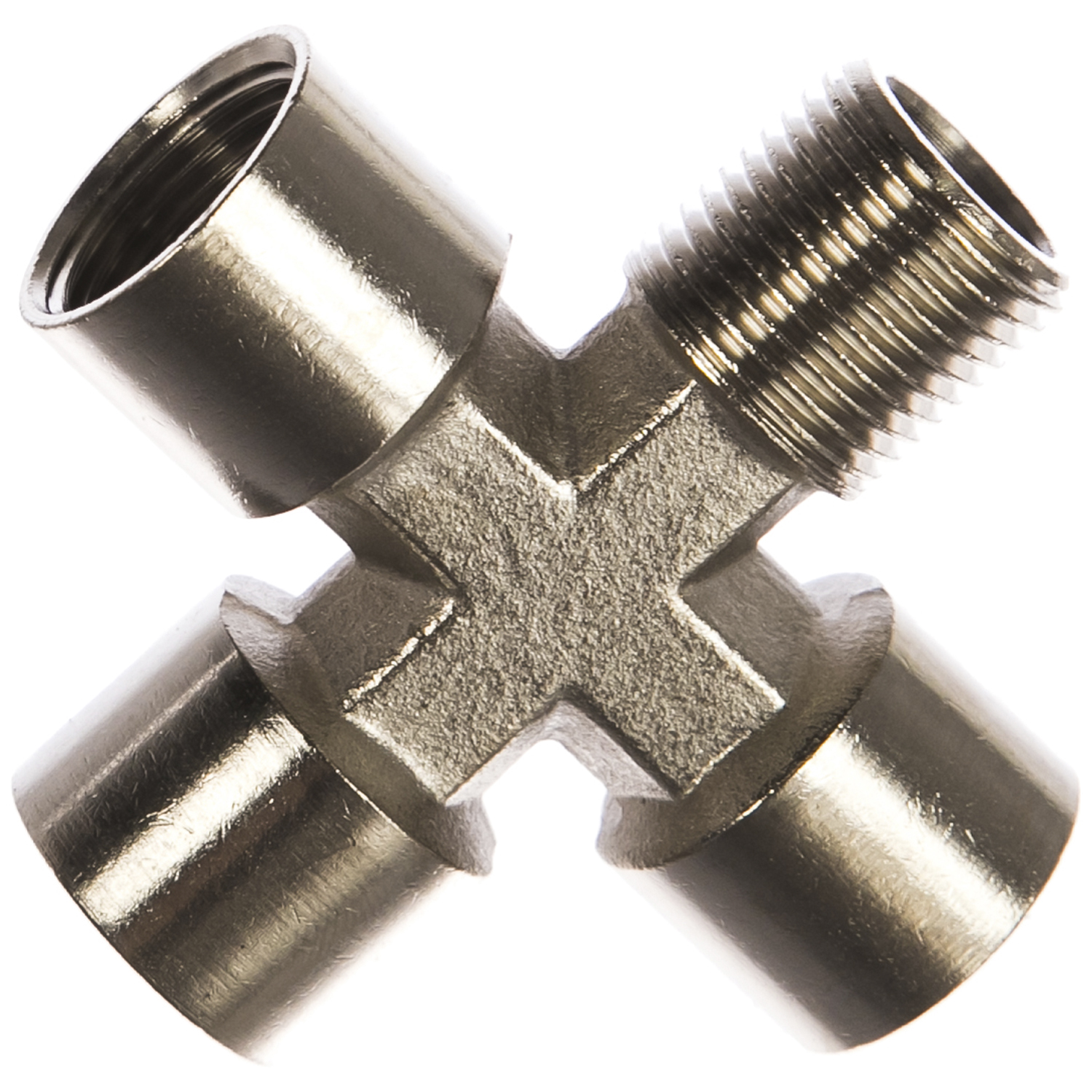 Переходник Concorde X-3RV38-1RN38 (крест, внутр. резьба 3х3/8" - внеш. резьба 3/8")