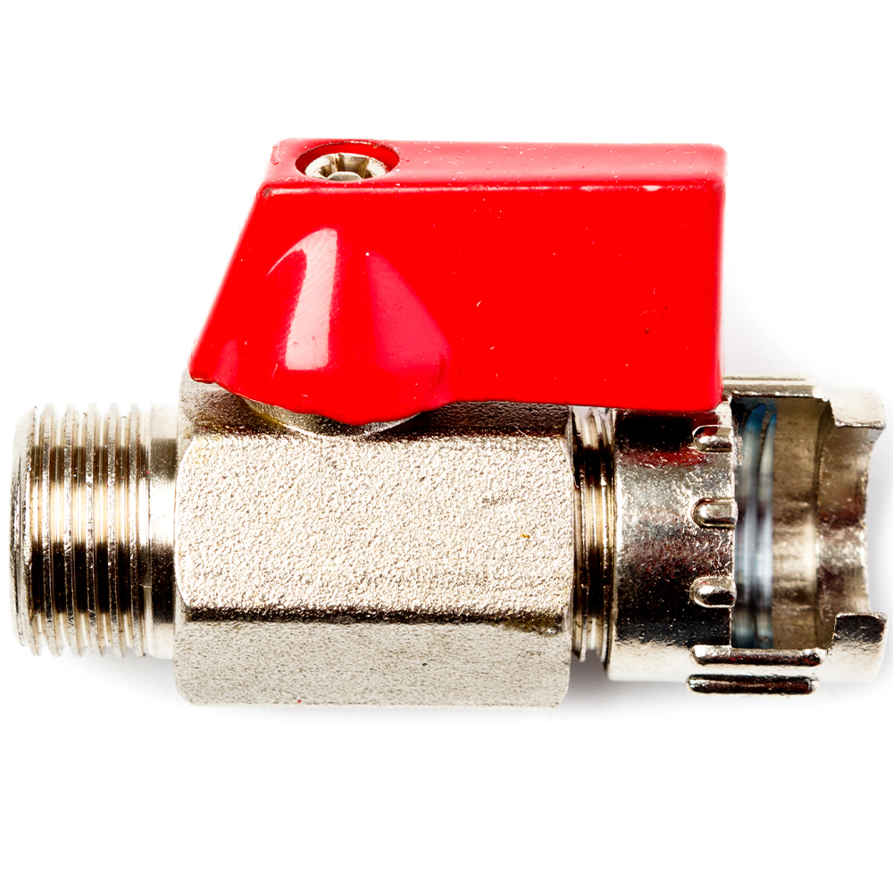 Кран шаровый Concorde KS38-BVG (байонет с гайкой-нар. резьба 3/8")