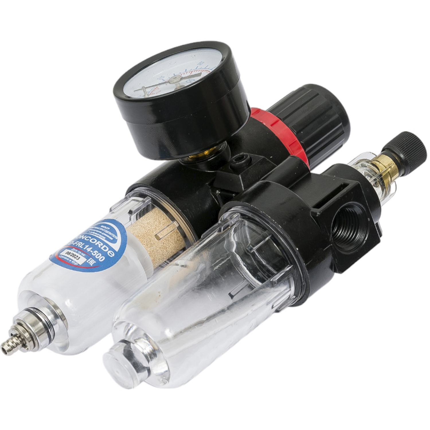 Фильтр влагомаслоотделитель с регулятором давления и лубрикатором Concorde CD-FRL14-500