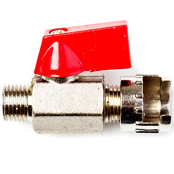 Кран шаровый Concorde KS14-BVG (байонет с гайкой-нар. резьба 1/4")